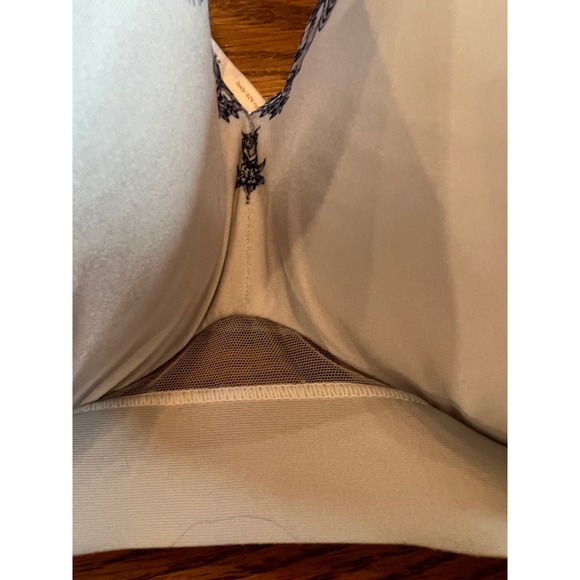 Cacique Lightly Lined Full Coverage Bra 44DDD Grey Blue Paisley Print Underwire - Picture 3 of 11